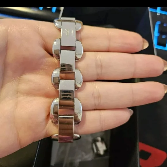 Calvin Klein Treasure Stainless Steel Bracelet Silver Dial Quartz Womens Watch - Picture 4 of 9